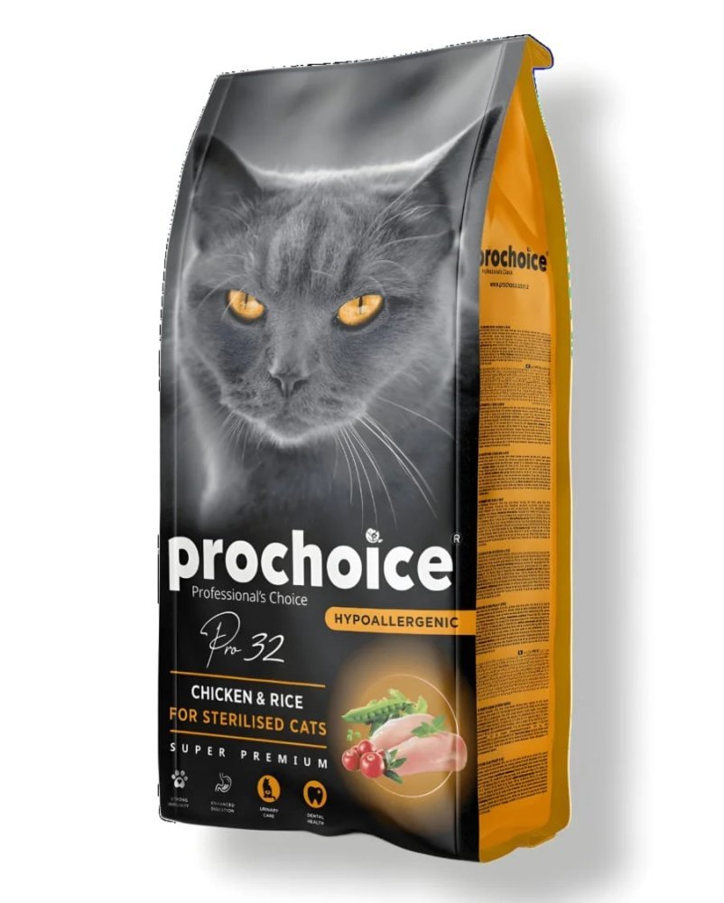 Prochoice Pro32 Sterilised Adult Cat Food Chicken & Rice